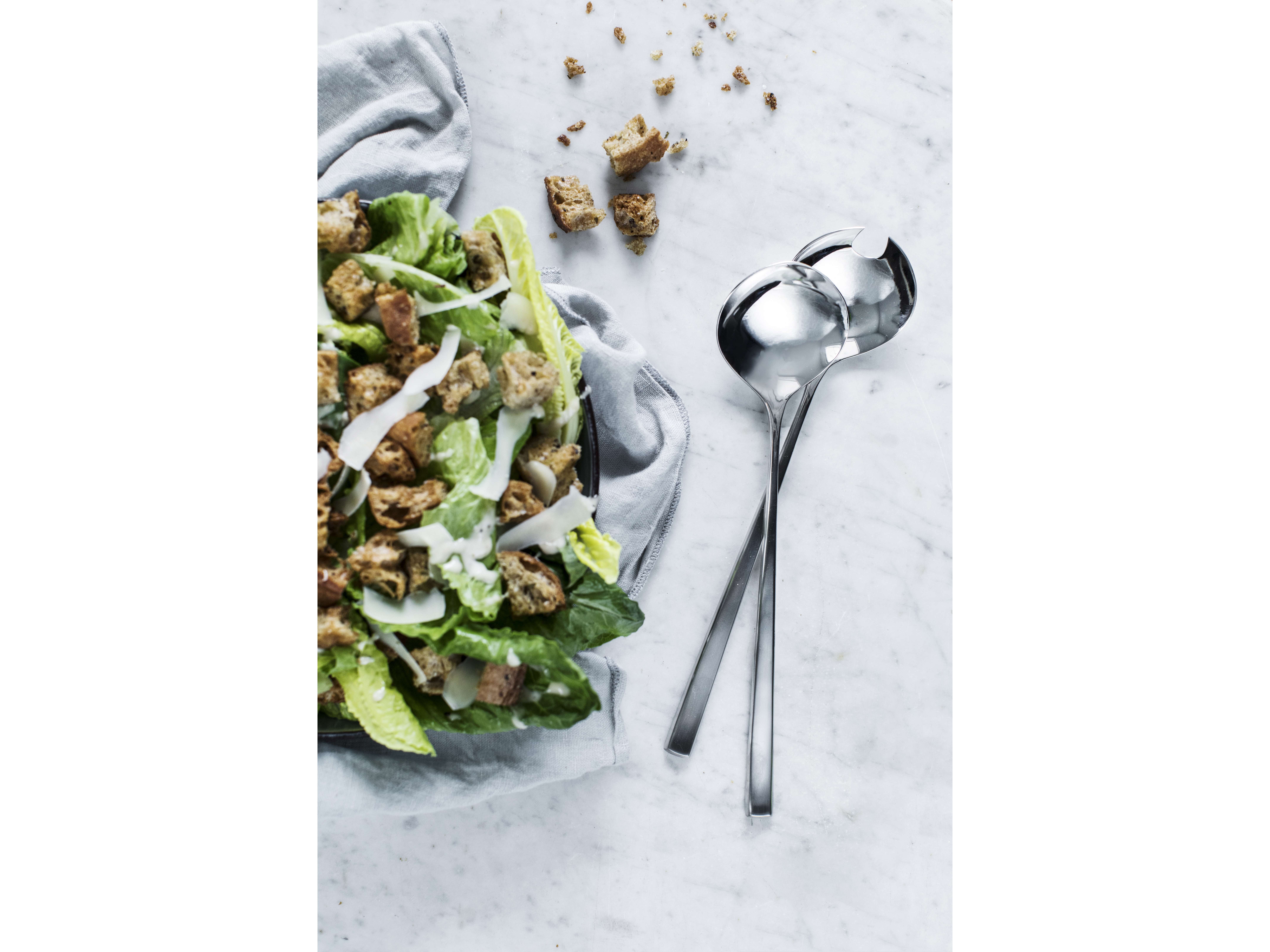 

Gense Salatbestik i mat/blank stål, Fuga